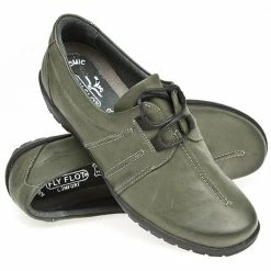 Fly Flot Wide Fit Leather Shoe With Lace Up - CALFLY1204 / 134 150