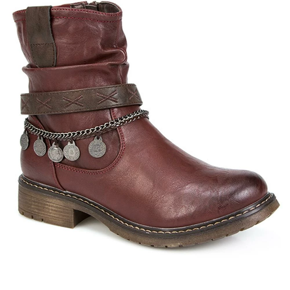 Bellissimo Zipped Ankle Boot - BELWOIL26005 / 310 408 1 Bellissimo Zipped Ankle Boot - BELWOIL26005 / 310 408