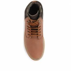 Pavers Wide Fit Leather Lace Up Boots - SHAFI2205 / 306 368 Casual