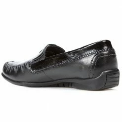 Pavers Leather Moccasin With Contrasting Trim - KEMP1752 / 126 432 39 Pavers Leather Moccasin With Contrasting Trim - KEMP1752 / 126 432