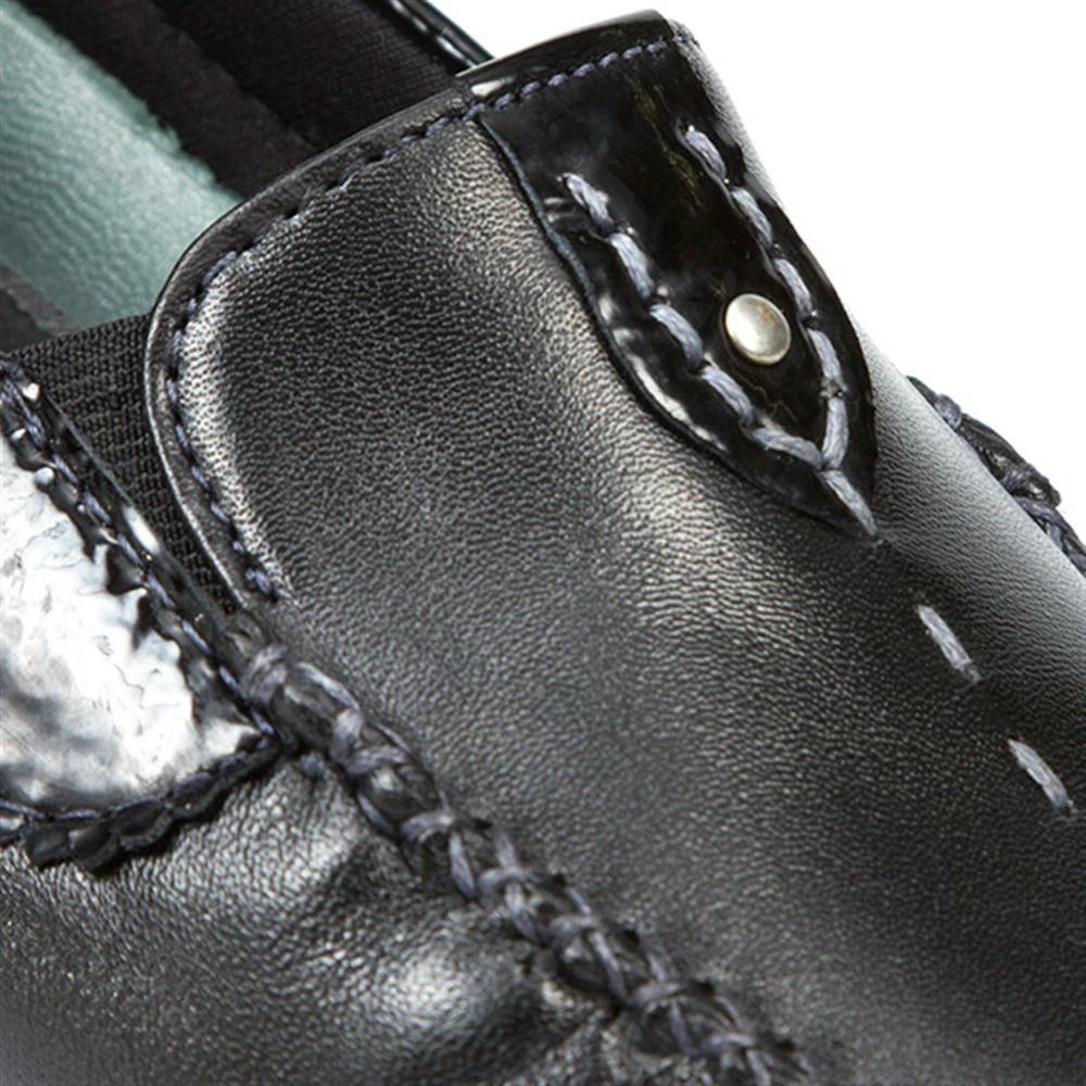 Pavers Leather Moccasin With Contrasting Trim - KEMP1752 / 126 432 20 Pavers Leather Moccasin With Contrasting Trim - KEMP1752 / 126 432