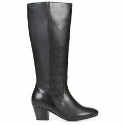 Pavers Leather Wide Leg Knee Boot - CONC26003 / 310 488 Wide Fit