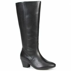 Pavers Leather Wide Leg Knee Boot - CONC26003 / 310 488 Wide Fit