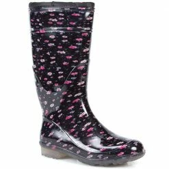 Pavers Boots Floral Patent Wellies - GG26002 / 311 349