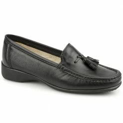 Pavers Shoes Wide Fit Leather Loafer With Tassel - CONT25000 / 309 198