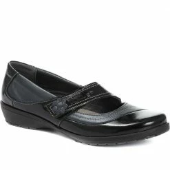 Fly Flot Shoes Wide Fit Leather Mary Jane - CAL1805 / 145 968