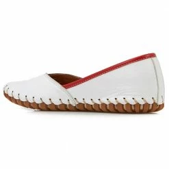 Pavers Ladies Flat Leather Slip On Shoes - KARY2308 / 308 113 / 308 113