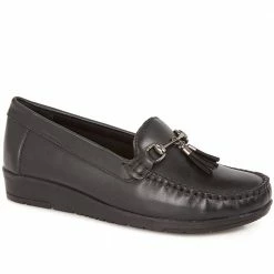 Pavers Shoes Wide Fit Classic Leather Moccasin - NAP28004 / 313 005