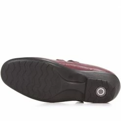 Pavers Wide Fit Leather Mary-Jane With Split Strap & Stud - HSKEMP1813 / 146 313 Shoes