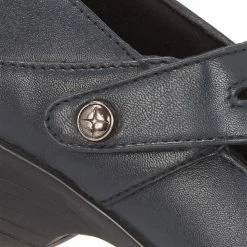 Pavers Wide Fit Leather Mary-Jane With Split Strap & Stud - HSKEMP1813 / 146 313 Shoes