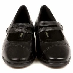 Pavers Wide Fit Leather Mary-Jane With Split Strap & Stud - HSKEMP1813 / 146 313 Shoes