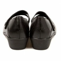 Pavers Wide Fit Leather Mary-Jane With Split Strap & Stud - HSKEMP1813 / 146 313 Shoes