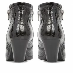 Kinloch Boots Patent Ankle Boot - VED28504 / 313 889