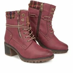 Relife By Pavers Wide Fit Lace-Up Ankle Boots - CENTR28502 / 312 860