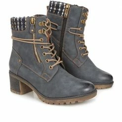 Relife By Pavers Wide Fit Lace-Up Ankle Boots - CENTR28502 / 312 860