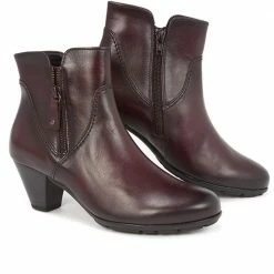 Gabor Leather Zip Ankle Boot - GAB28524 / 313 156