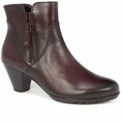 Gabor Leather Zip Ankle Boot - GAB28524 / 313 156
