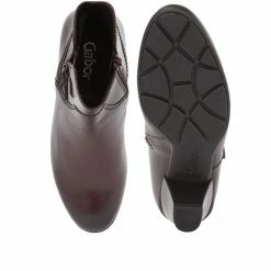 Gabor Leather Zip Ankle Boot - GAB28524 / 313 156