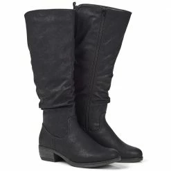 Pavers Boots Ladies Casual Knee High Boot With Faux Fur Lining - WBINS28010 / 313 355 / 313 355