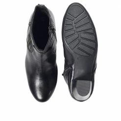 Pavers Heeled Leather Ankle Boot - RNB28006 / 312 776