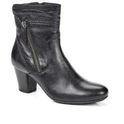 Pavers Heeled Leather Ankle Boot - RNB28006 / 312 776