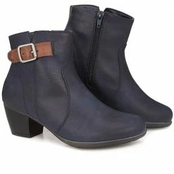 Pavers Wide Fit Ankle Boot With Low Heel - WBINS28057 / 313 691