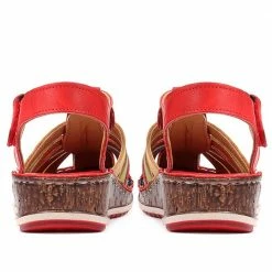 Pavers Touch Fasten Leather Sandal - CAY29002 / 315 111 Sandals