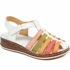 Pavers Touch Fasten Leather Sandal - CAY29002 / 315 111 Sandals