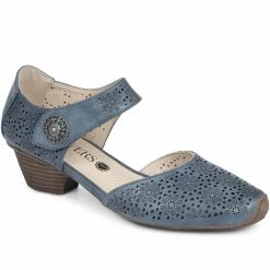 Pavers Wide Fit Mary Jane With Cut-Outs & Touch Fasten St - WBINS29015 / 314 776 Shoes