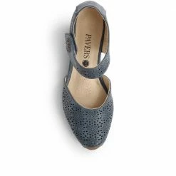 Pavers Wide Fit Mary Jane With Cut-Outs & Touch Fasten St - WBINS29015 / 314 776 Shoes