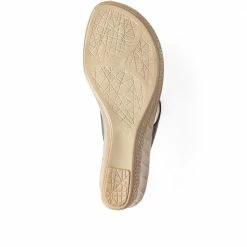 Pavers Sandals Sparkle Wedge Toe Post - INB29024 / 314 750