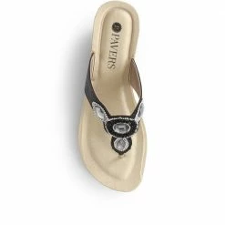 Pavers Sandals Sparkle Wedge Toe Post - INB29024 / 314 750