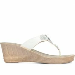 Pavers Sandals Sparkle Wedge Toe Post - INB29024 / 314 750