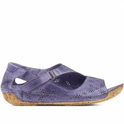 Pavers Leather Flat Sandals - KARY29011 / 315 353 42 Pavers Leather Flat Sandals - KARY29011 / 315 353