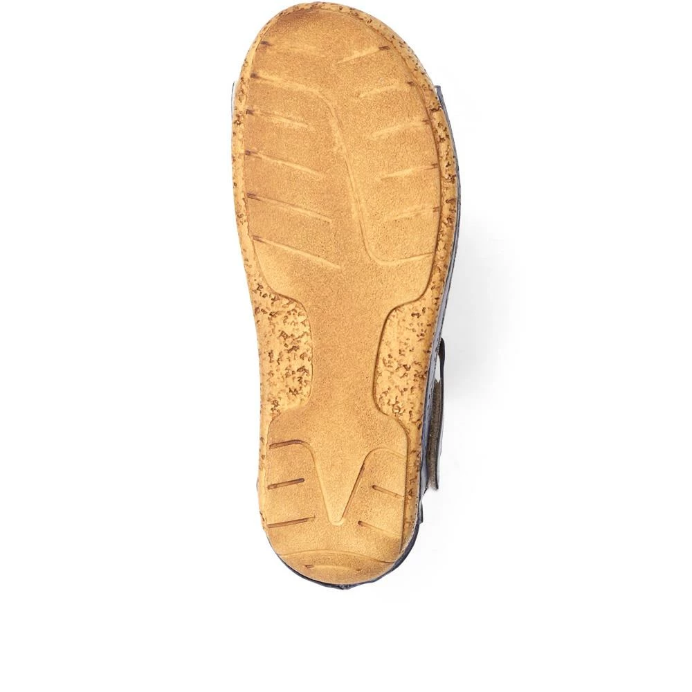 Pavers Leather Flat Sandals - KARY29011 / 315 353 18 Pavers Leather Flat Sandals - KARY29011 / 315 353