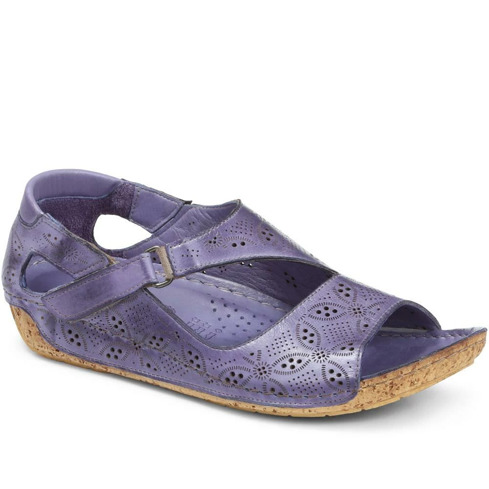 Pavers Leather Flat Sandals - KARY29011 / 315 353 5 Pavers Leather Flat Sandals - KARY29011 / 315 353