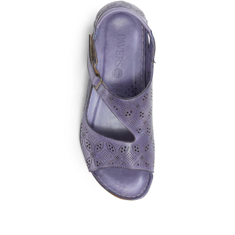 Pavers Leather Flat Sandals - KARY29011 / 315 353 19 Pavers Leather Flat Sandals - KARY29011 / 315 353