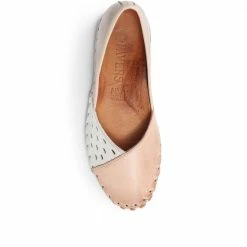 Pavers Ladies Flat Leather Slip On Shoes - KARY2308 / 308 113 / 308 113