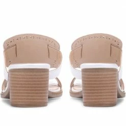 Kinloch Ladies White Leather Mule Tassel Sandals - LAPIN29509 / 314 932 / 314 932