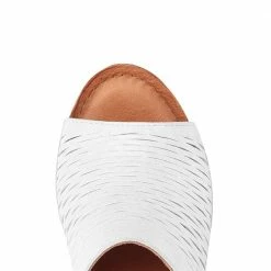 Pavers Leadther Mule Sandal With Wedge Heel - KARY29007 / 315 357