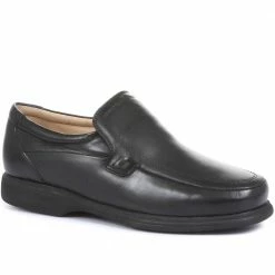 Pavers Wide Fit Leather Slip On Shoes - MOHPV30011 / 315 991