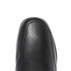Pavers Wide Fit Leather Slip On Shoes - MOHPV30011 / 315 991