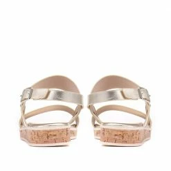 Bellissimo Flat Metallic Slingback Sandal - BELBAIZH29047 / 316 081 Sandals