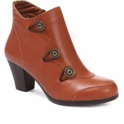 Bellissimo Heeled Leather Ankle Boot - BELAS30000 / 316 612 Boots