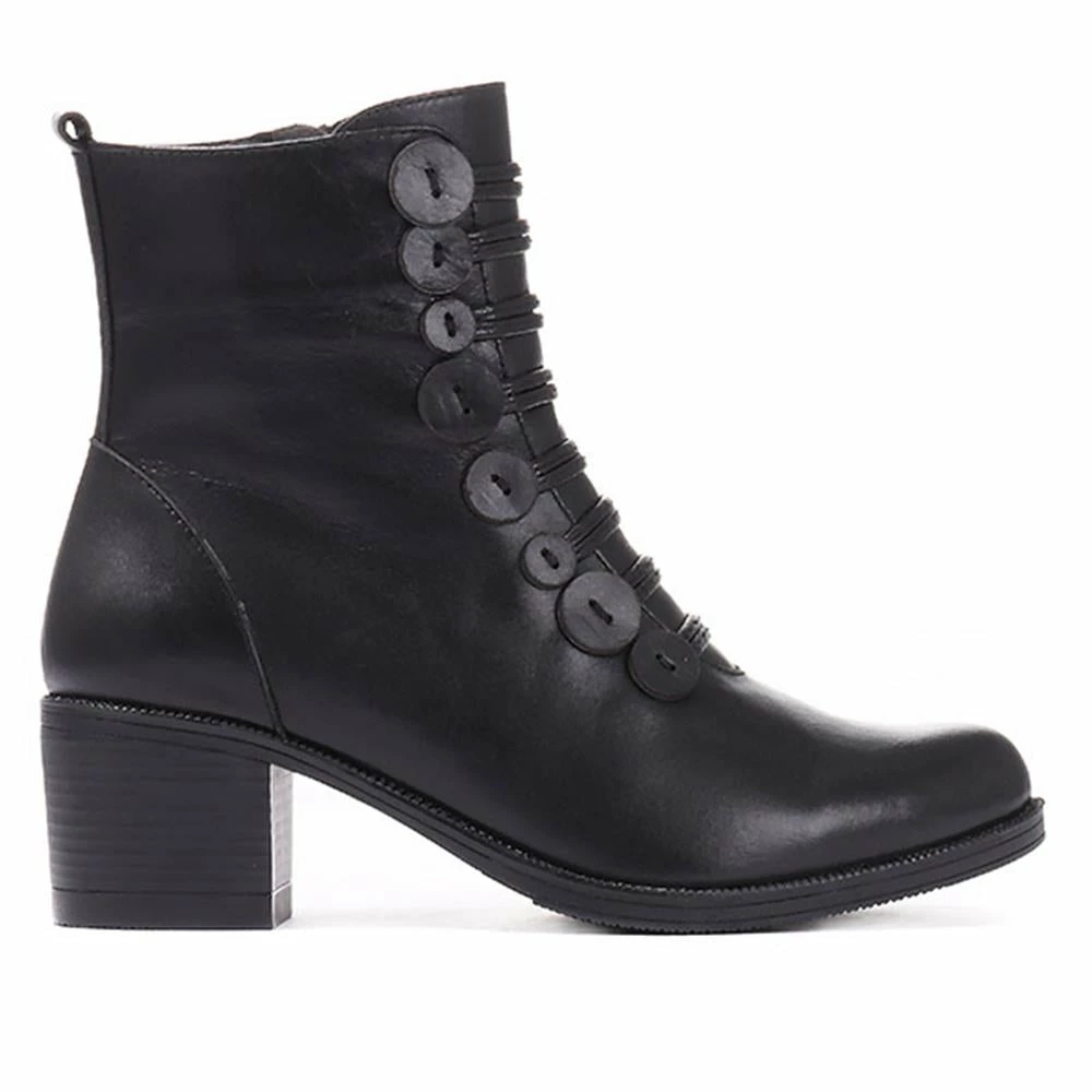 Bellissimo Boots Heeled Leather Ankle Boot - BELKARY30001 / 316 345 18 Bellissimo Boots Heeled Leather Ankle Boot - BELKARY30001 / 316 345