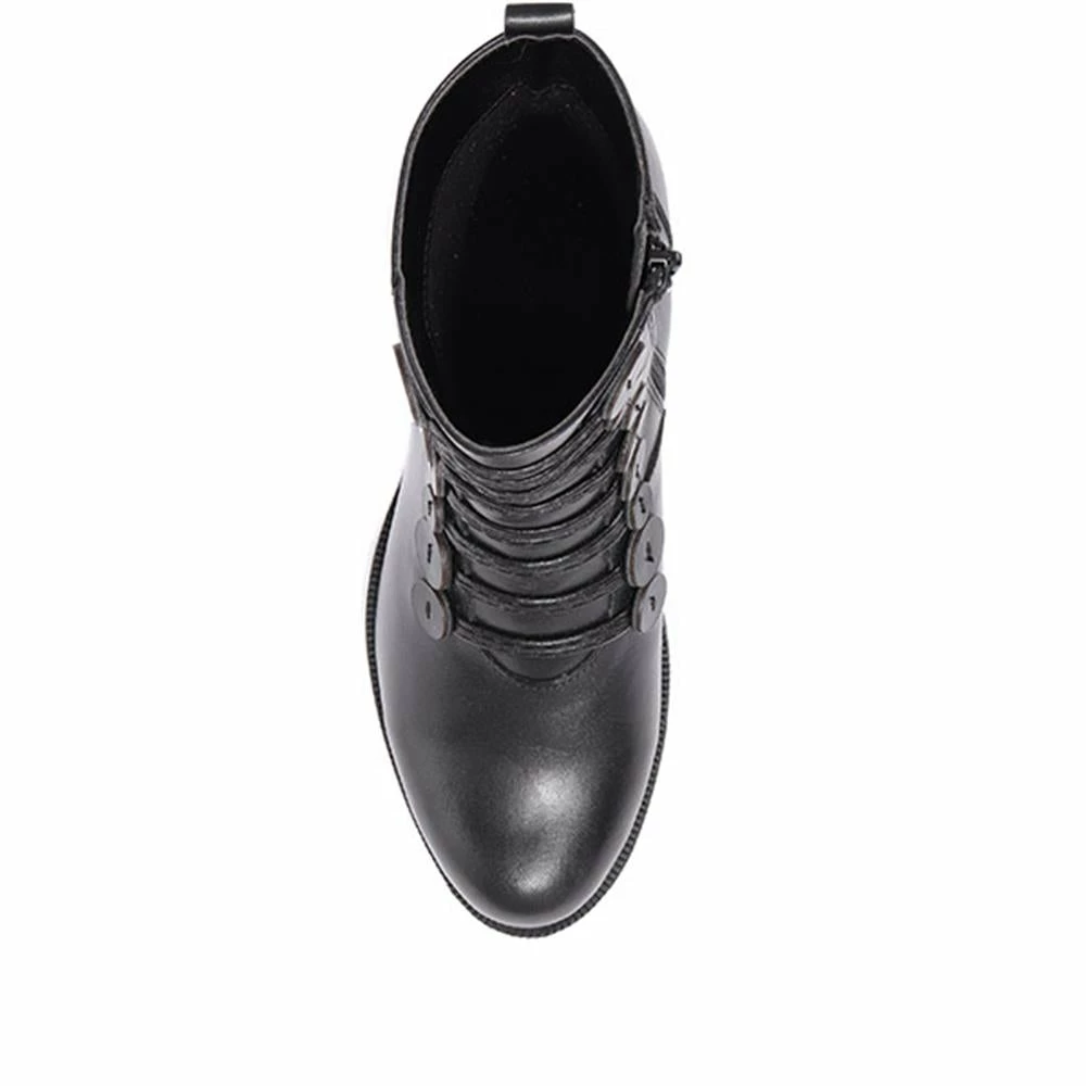 Bellissimo Boots Heeled Leather Ankle Boot - BELKARY30001 / 316 345 6 Bellissimo Boots Heeled Leather Ankle Boot - BELKARY30001 / 316 345