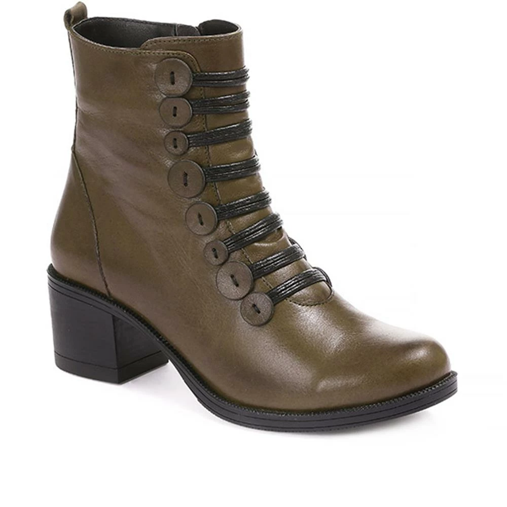 Bellissimo Boots Heeled Leather Ankle Boot - BELKARY30001 / 316 345 2 Bellissimo Boots Heeled Leather Ankle Boot - BELKARY30001 / 316 345