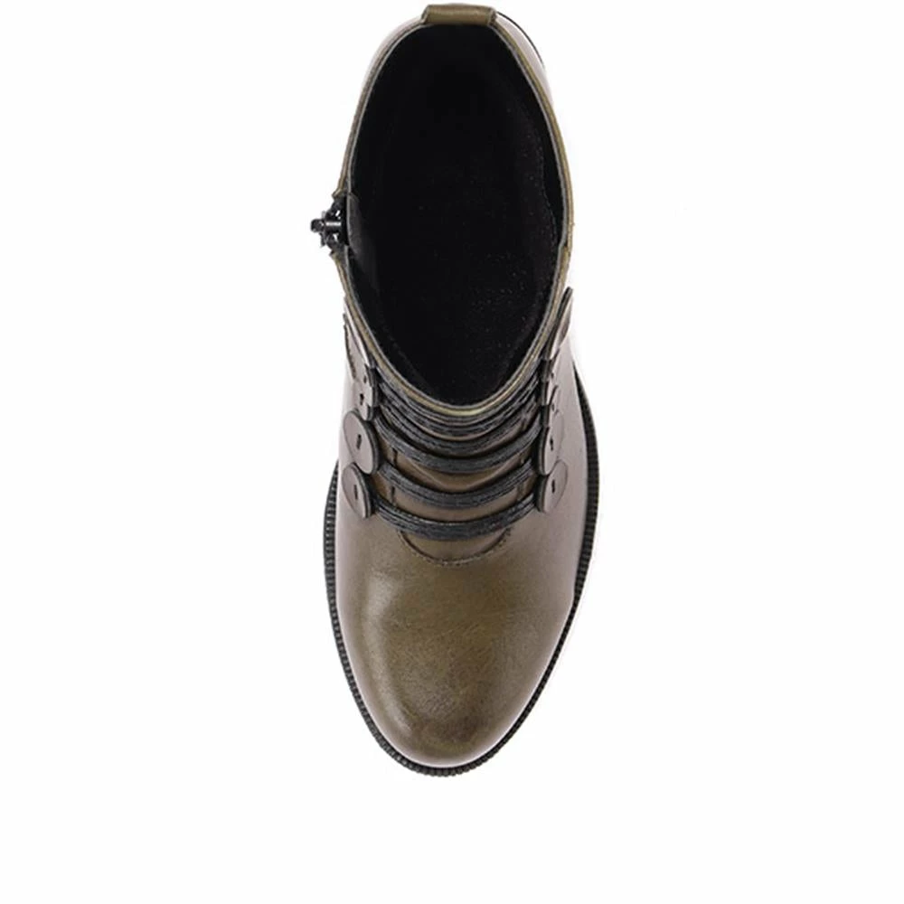 Bellissimo Boots Heeled Leather Ankle Boot - BELKARY30001 / 316 345 16 Bellissimo Boots Heeled Leather Ankle Boot - BELKARY30001 / 316 345