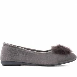 Pavers Full Slipper With Pom Pom - RELAX30013 / 316 398