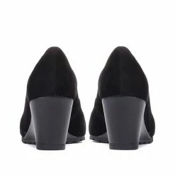 Bellissimo Nubuck Leather Wedge Pumps - BELBOT30008 / 316 265